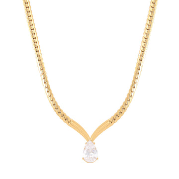 Knight & Day - Zora Clear Crystal Necklace