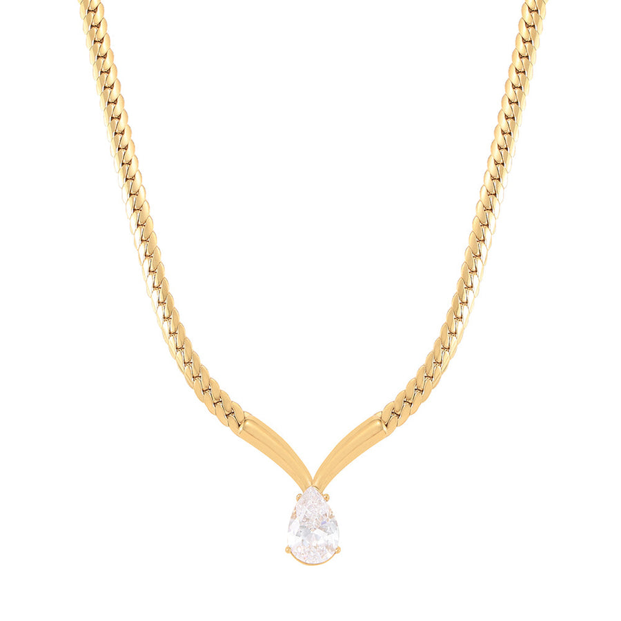 Knight & Day - Zora Clear Crystal Necklace