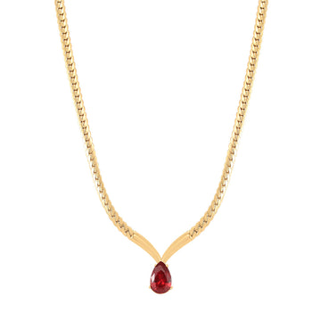 Knight & Day - Zora Ruby Crystal Necklace