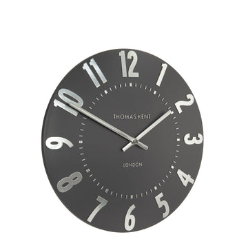 Mulberry Large Wall Clock - Graphite Silver
