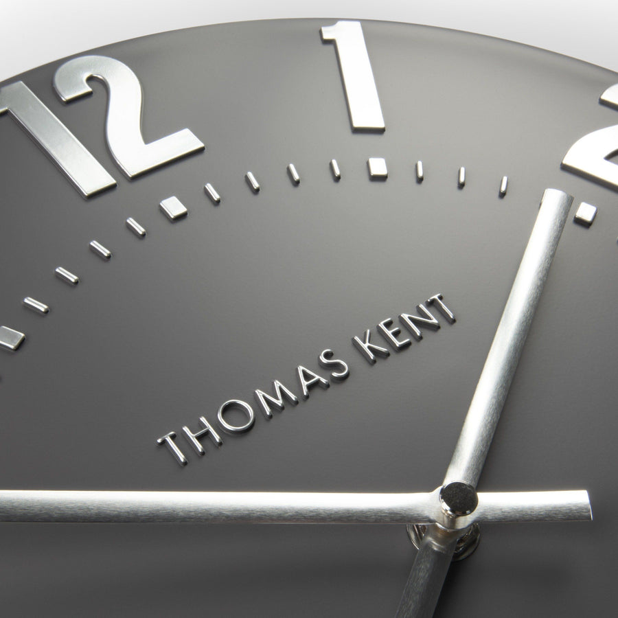 Mulberry Large Wall Clock - Graphite Silver