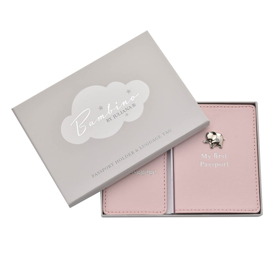 My First Passport Holder/ Luggage Tag Pink