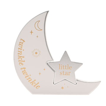 Moon Plaque 'Twinkle Twinkle'