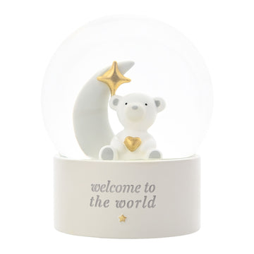 'welcome to the world' globe