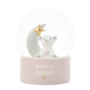 'welcome little girl' globe