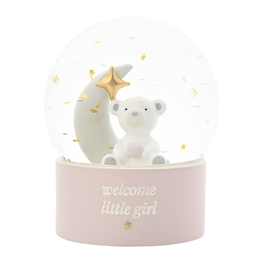 'welcome little girl' globe