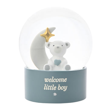 'welcome little boy' globe