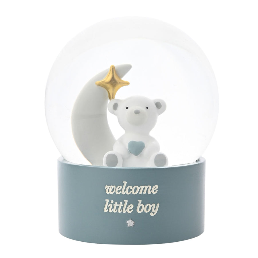 'welcome little boy' globe