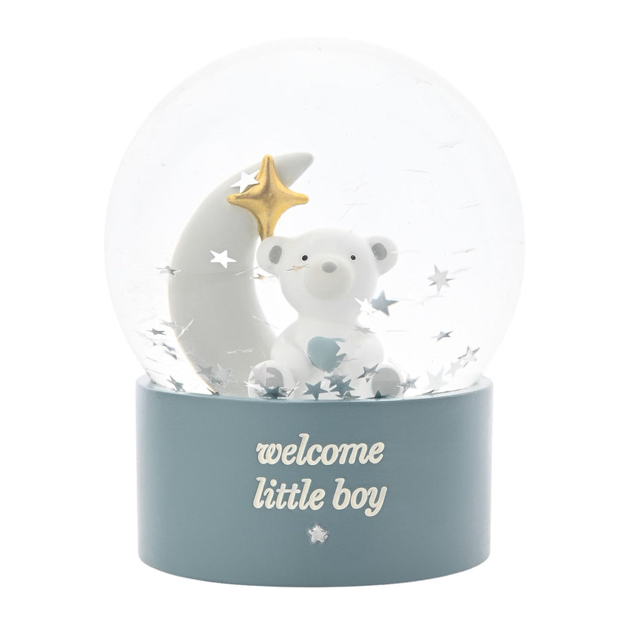 'welcome little boy' globe