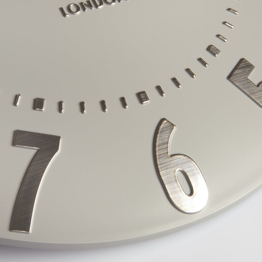 Mulberry Small Wall Clock - Silver Cloud