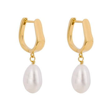 Fiorelli -Baroque Freshwater Pearl Charm Hoop Earrings