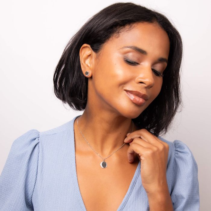 Fiorelli - Organic Pendant with Cubic Zirconia Border