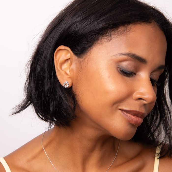 Fiorelli - Bubble Stud Earrings with Clear Crystal