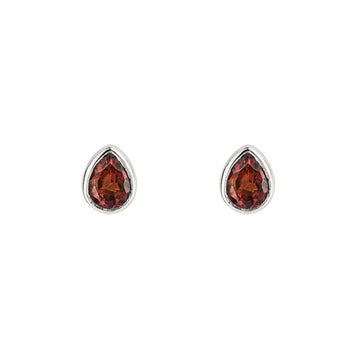 Sterling Silver January Birthstone Earrings