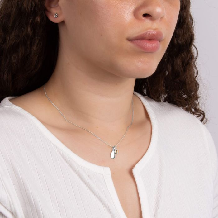 Silver November Birthstone Necklace