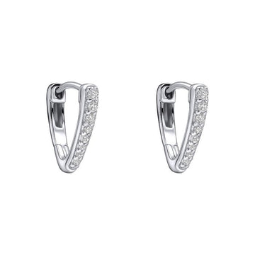 Fiorelli - Pave Pointed Hoop Earrings