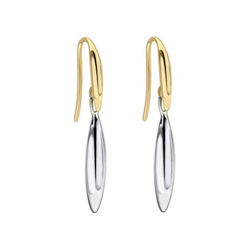Fiorelli - Long Navette Mixed Metal Drop Earrings