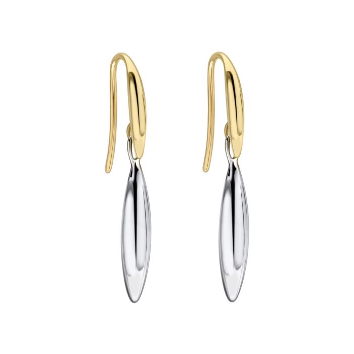 Fiorelli - Long Navette Mixed Metal Drop Earrings