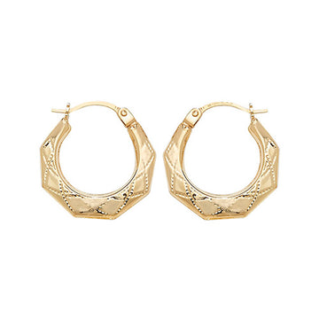 9ct Gold Creole Earrings