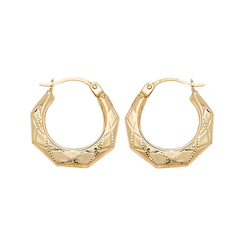 9ct Gold Creole Earrings