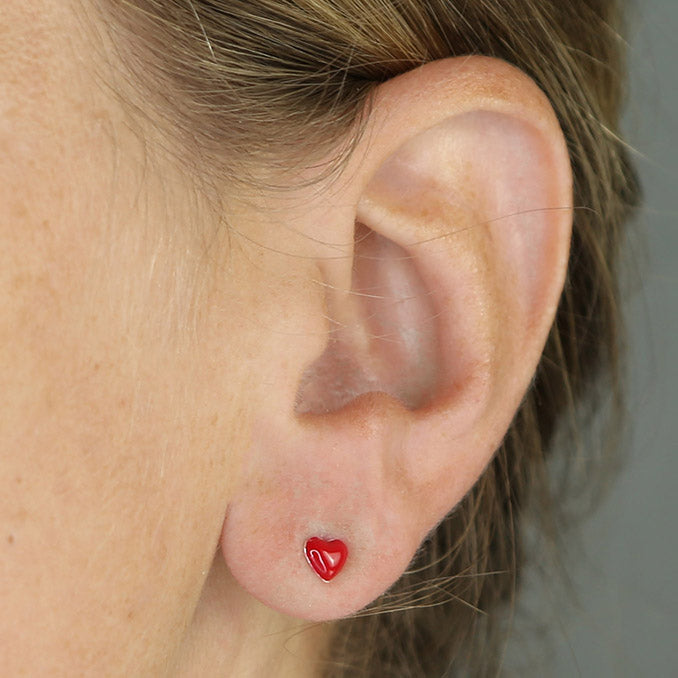 Sterling Silver Heart Earrings