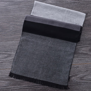 Grey and Black Scarf