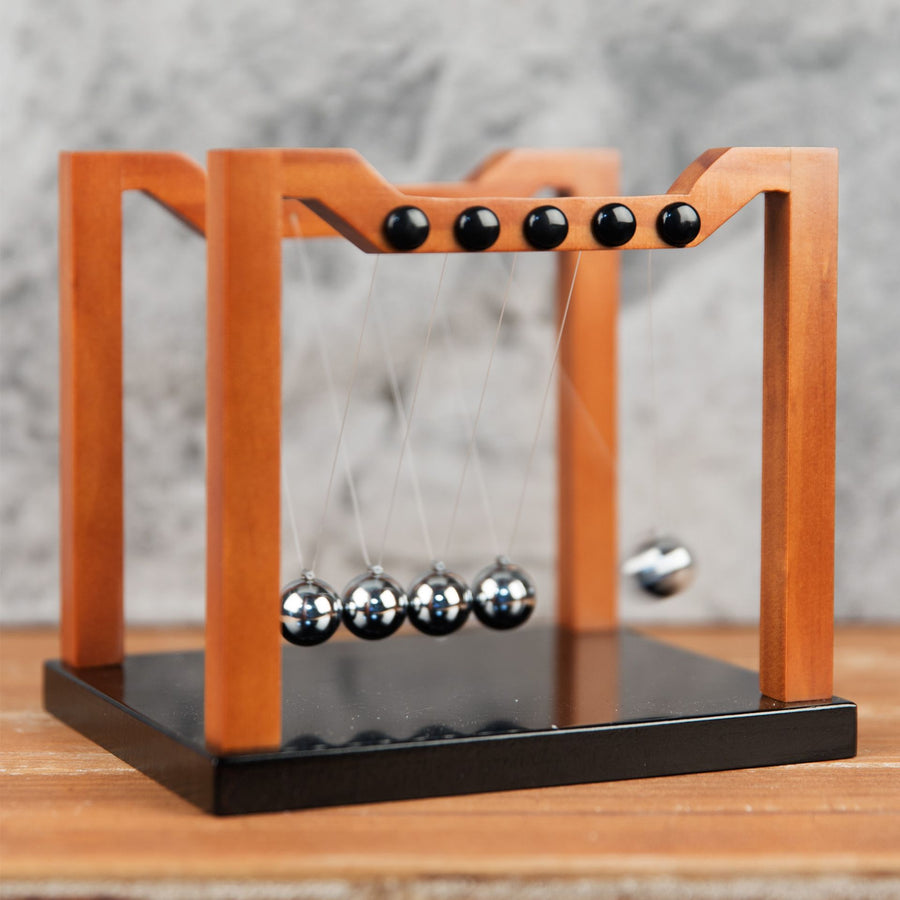 Wooden Newton's Cradle