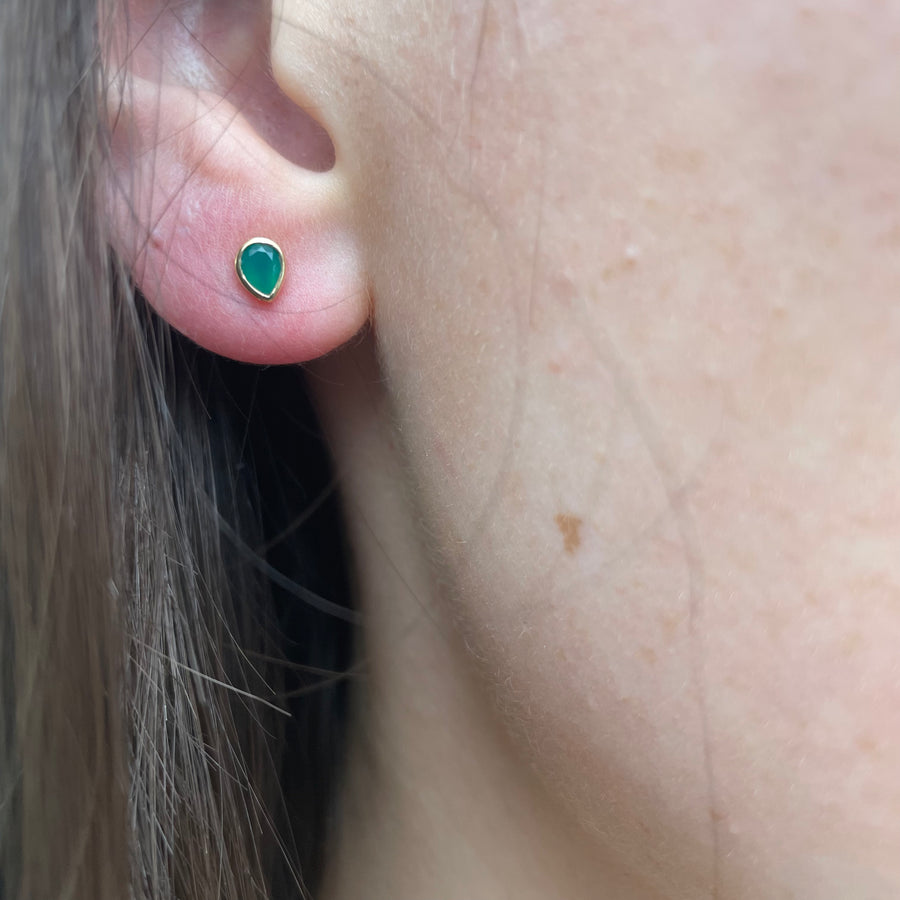 Gold Plated May Birthstone Earrings