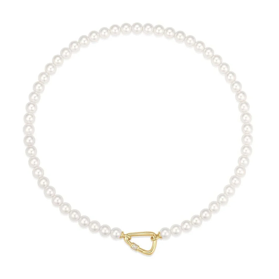 Ania Haie - Ania Haie Gold Lobster Clasp Shell Pearl Necklace