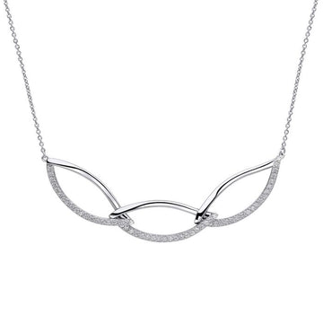 Fiorelli - Navette Linked Necklace with Cubic Zirconia