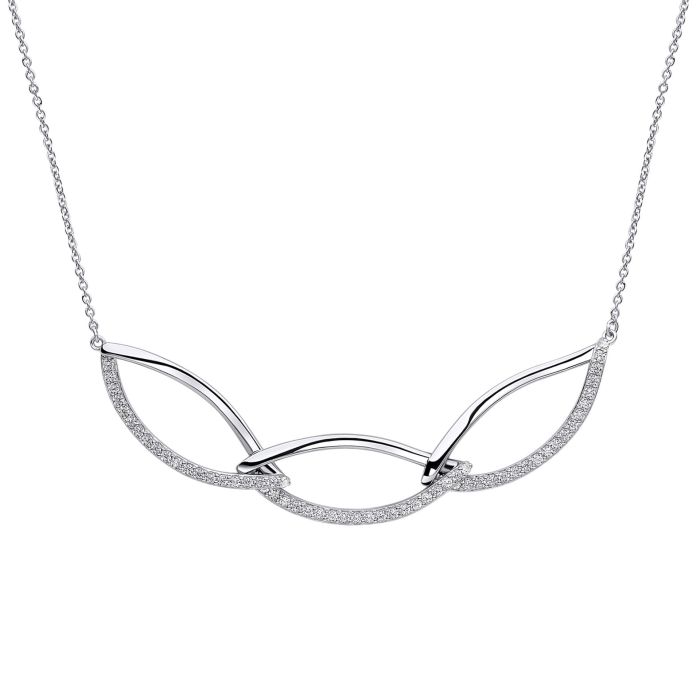 Fiorelli - Navette Linked Necklace with Cubic Zirconia