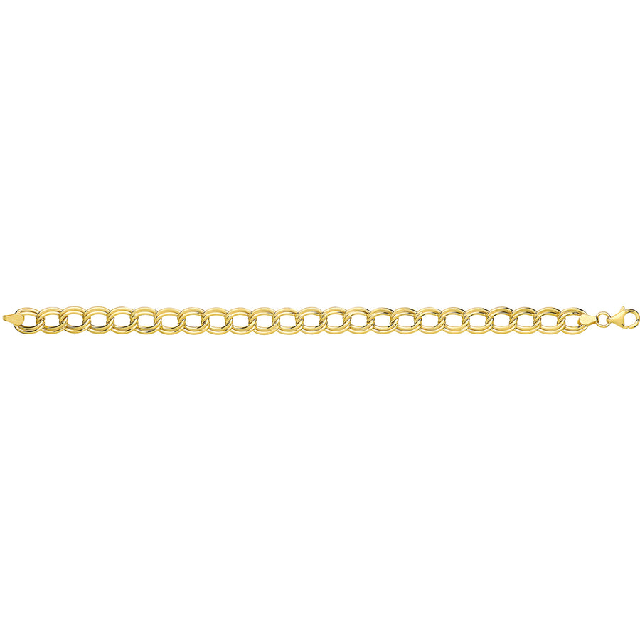 9ct Gold Double Oval Link Bracelet