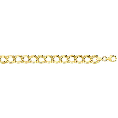 9ct Gold Double Oval Link Bracelet