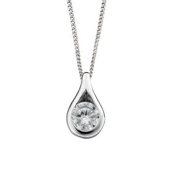 Sterling Silver Teardrop Pendant