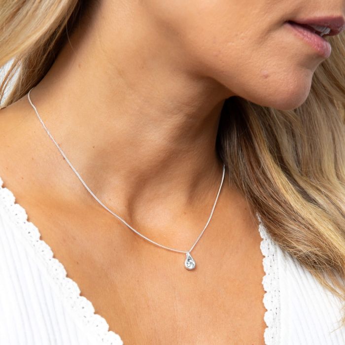 Sterling Silver Teardrop Pendant