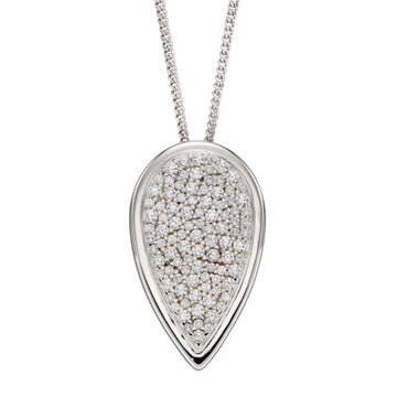 Fiorelli - Teardrop Pendant with Pave Cubic Zirconia