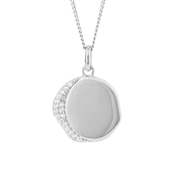 Fiorelli - Organic Pendant with Cubic Zirconia Border