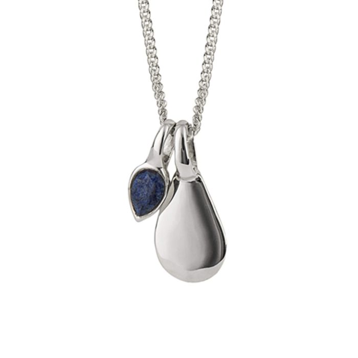Silver September Birthstone Necklace