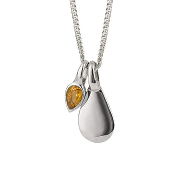 Silver November Birthstone Necklace