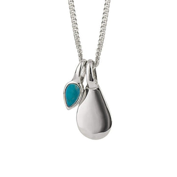 Silver December Birthstone Necklace