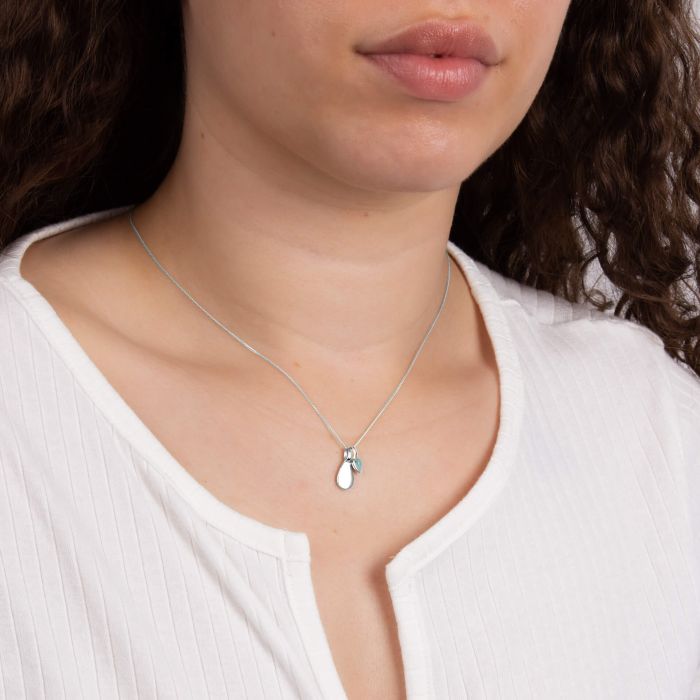 Silver December Birthstone Necklace