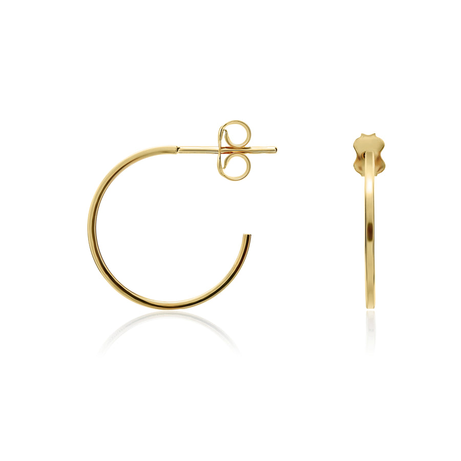 9ct Circle Hoop Earrings