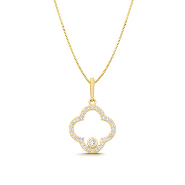9ct Gold CZ Necklace