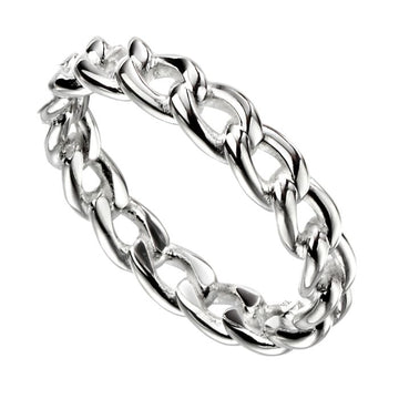 Sterling Silver Chain Link Ring
