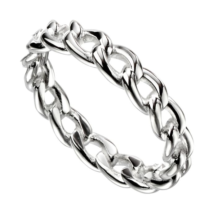 Sterling Silver Chain Link Ring