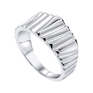 Sterling Silver Tree Bark Textured Ring