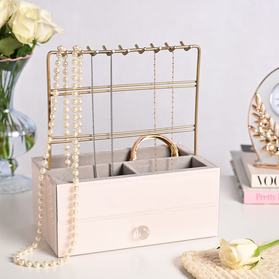 Nude Glass Jewellery Box & Hanger