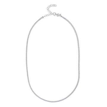 Silver Tennis Necklace