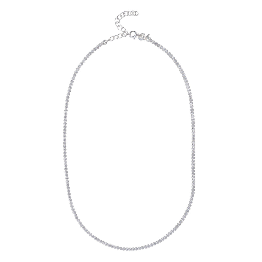 Silver Tennis Necklace