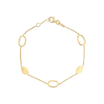 9ct Gold Oval Chain Bracelet